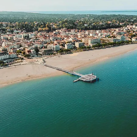 T2 Confortable Avec Balcon, Parking Et Equipements, Centre Arcachon, Proche Et Casino - Fr-1-474-72 דירה ארסשון